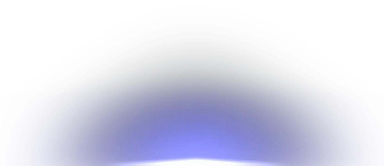 Decorative bottom gradient glow effect for mobile