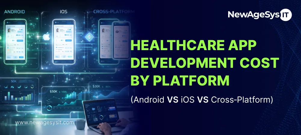 US healthcare app development cost comparison by platform Android vs iOS vs cross-platform